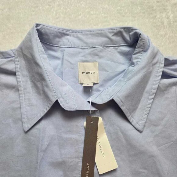 New XL Anthropologie x Maeve The Bettina tiered shirt dress: Eyelet edition - Picture 6 of 12